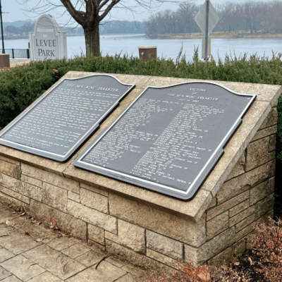 Photo of the Sea Wing Disaster Memorial in Levee Park, Red WIng,Minnesota